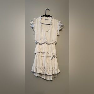 White ruffle dress